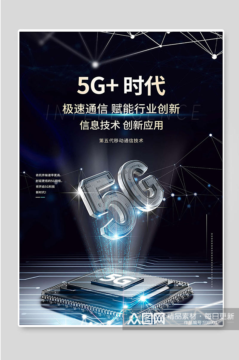 5G新时代科技网络海报素材