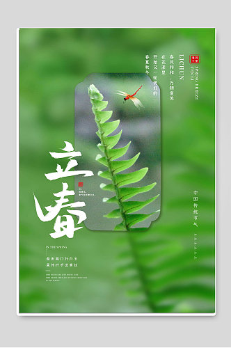 立春节气传统二十四节气海报