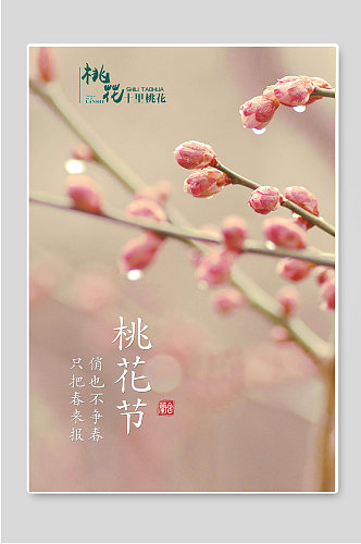 桃花季桃花节宣传海报