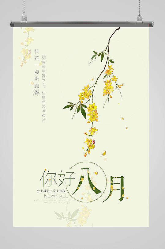 八月你好 海报图片