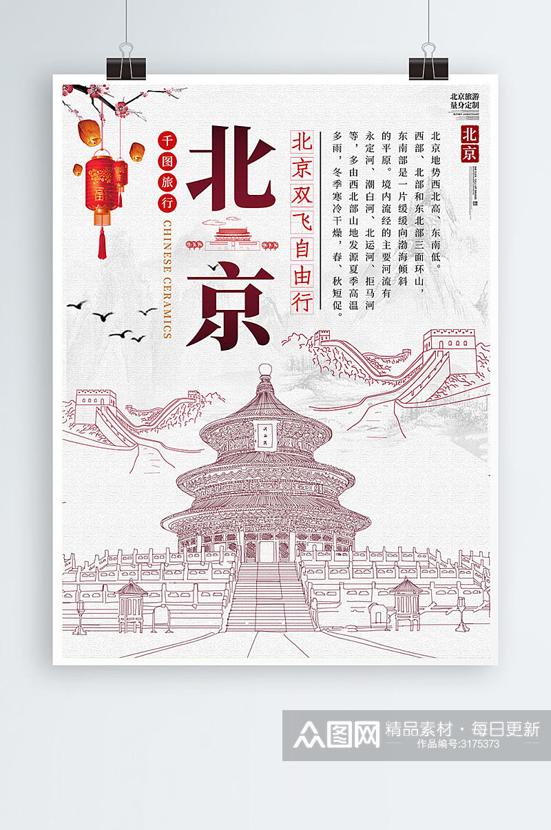 北京旅游宣传海报素材