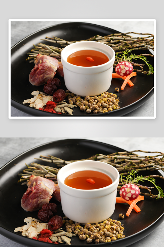 猴头菇炖鸡养生汤美食-众图网