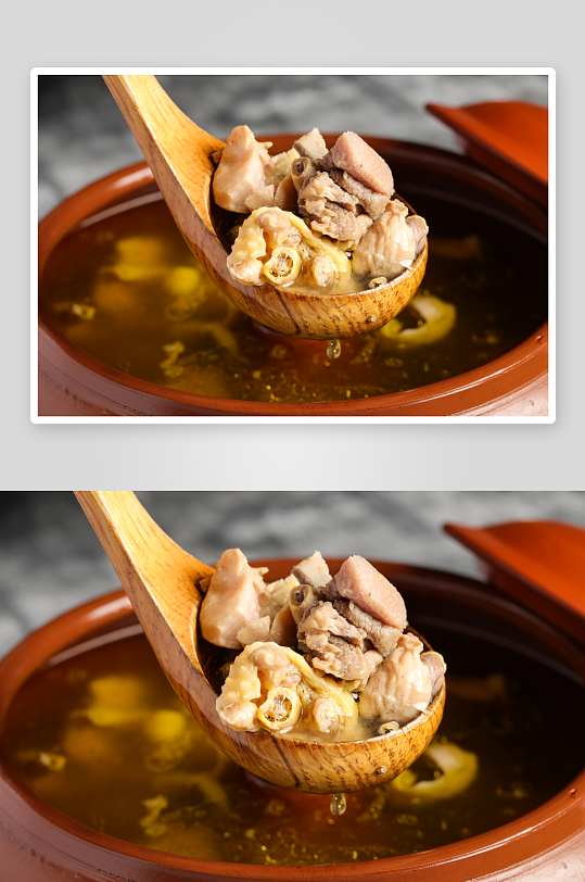 猴头菇炖鸡养生汤美食-众图网