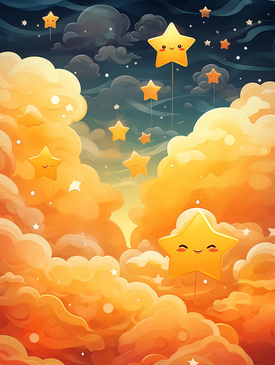 可爱卡通小星星元素素材