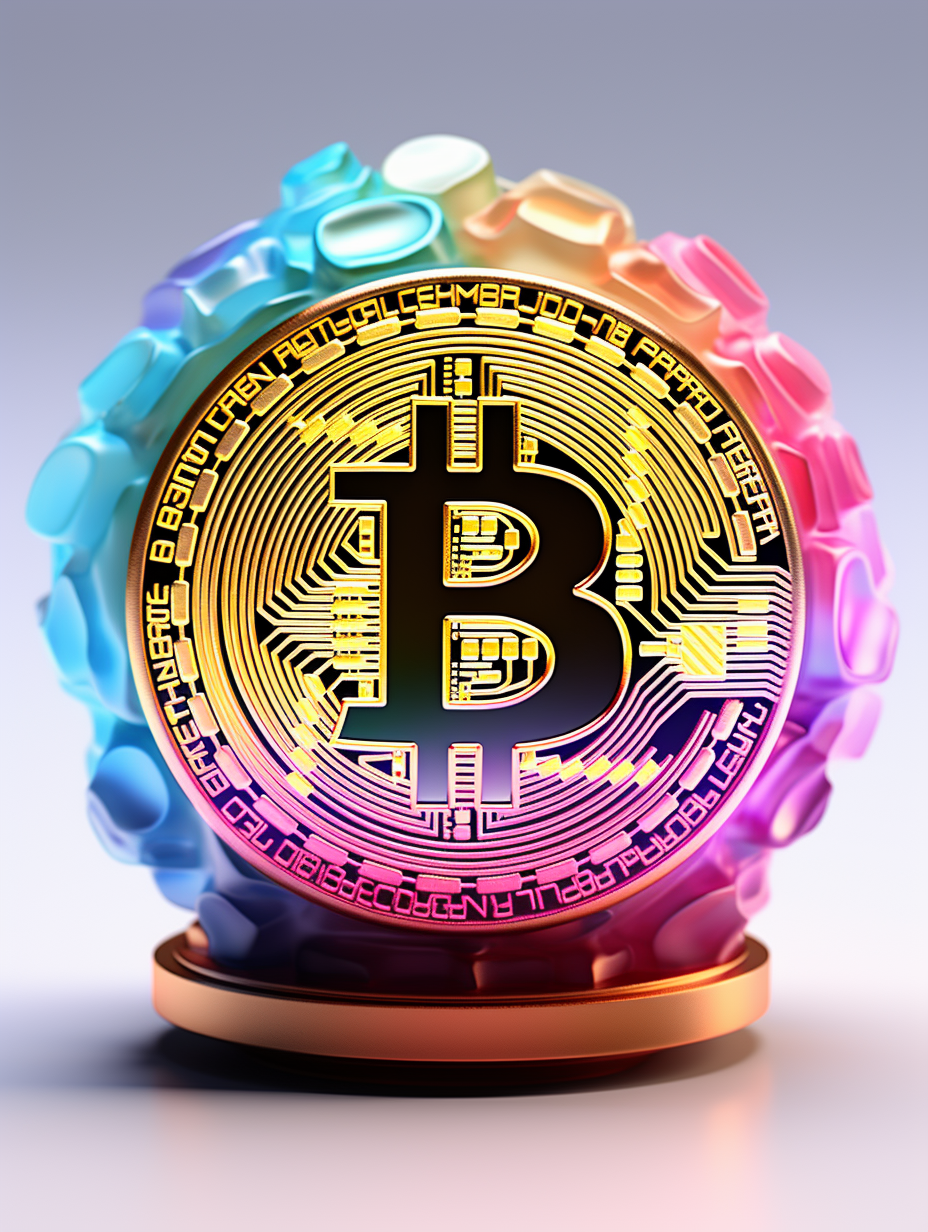 高清比特币元素背景素材