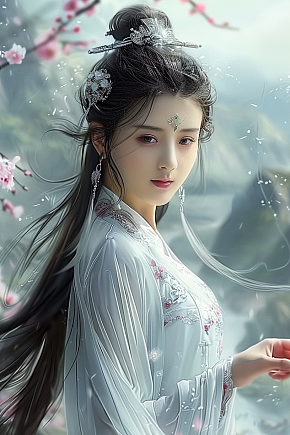 古装仙侠漂亮的美女形象素材下载-众图网
