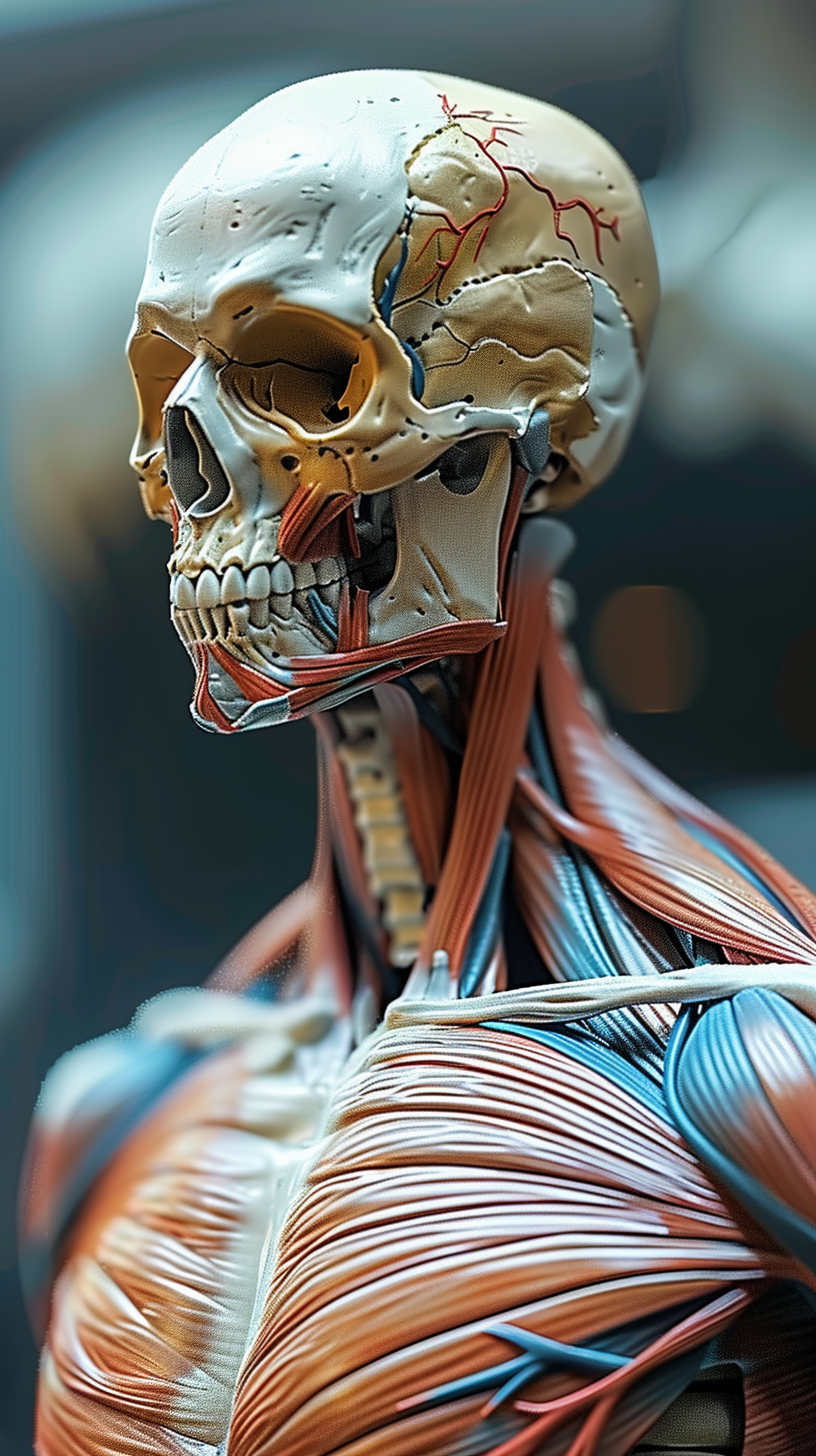 医疗人体骨骼肌肉模型素材