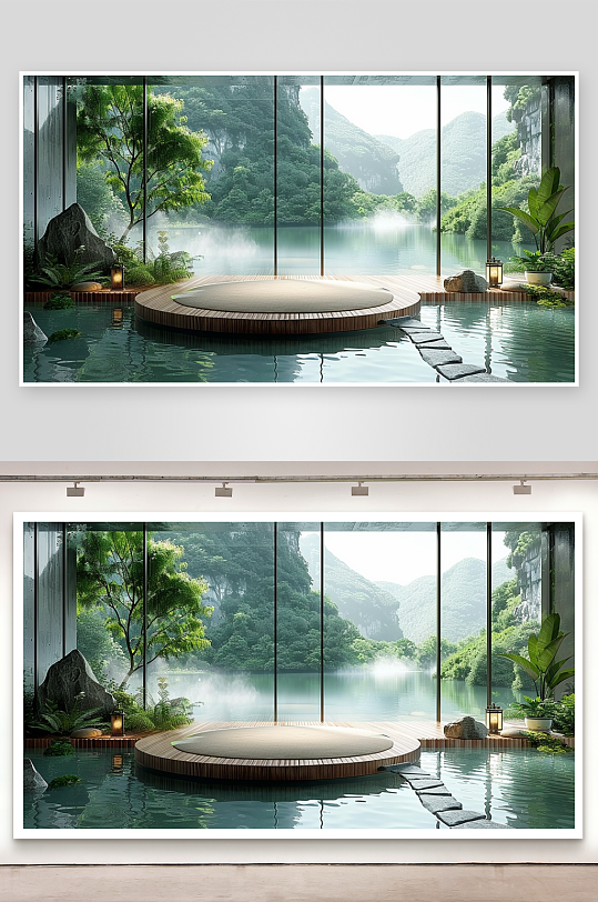 創(chuàng)意大氣古風(fēng)電商拍攝場景