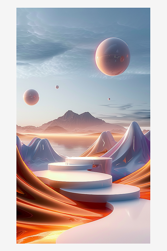 3D立體電商展臺場景