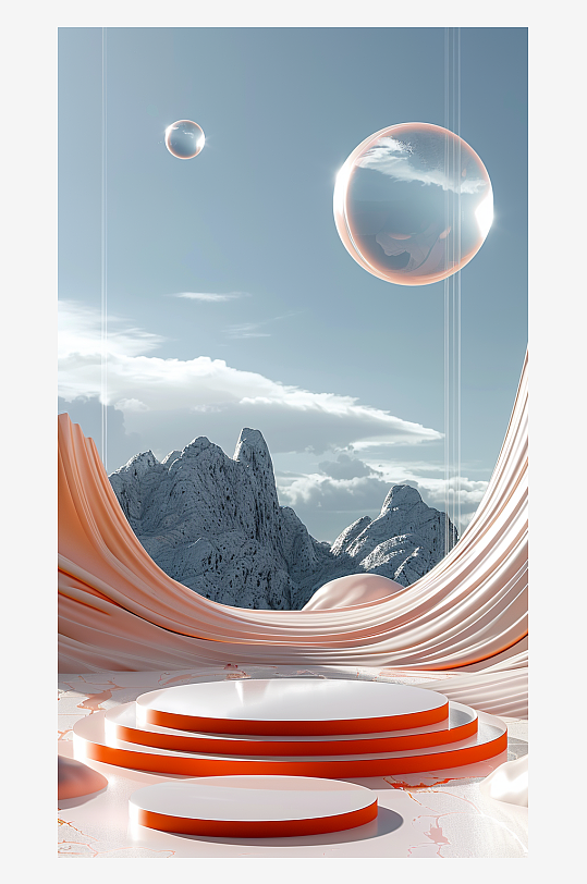 3D立體電商展臺場景