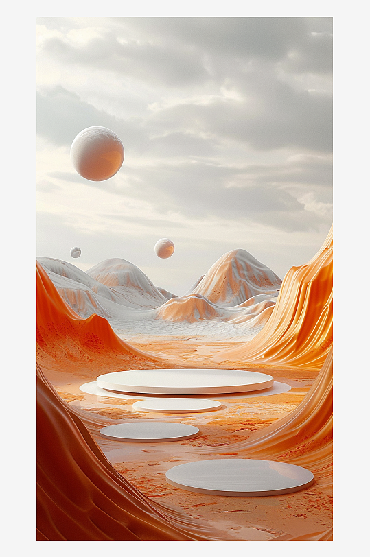 3D立體電商展臺場景
