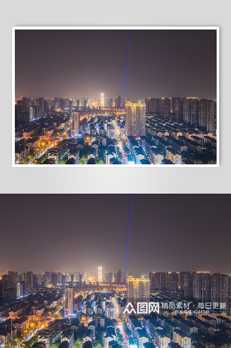 湖南长沙城市夜景灯光摄影图素材