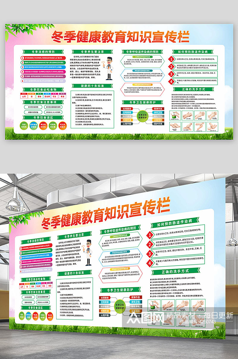 冬季健康教育知识宣传栏素材