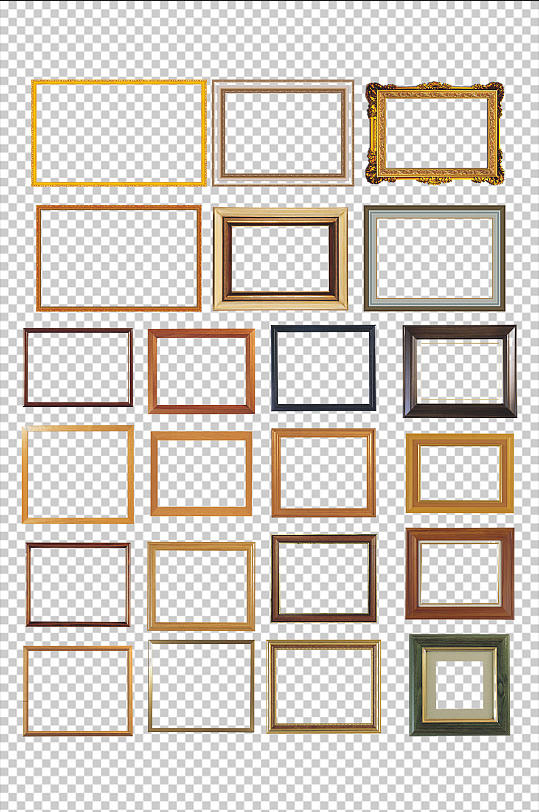 木质花纹相框边框-众图网