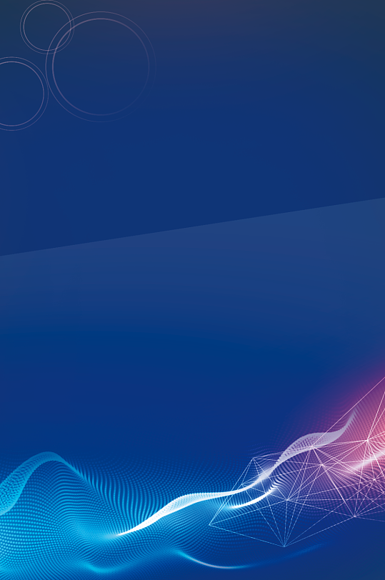 蓝色线条背景海报-众图网