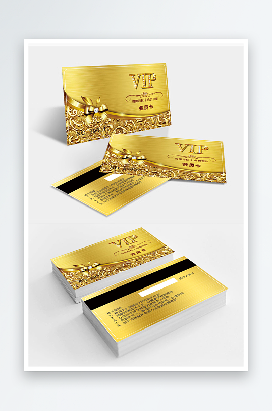 金色会员卡金色名片-众图网