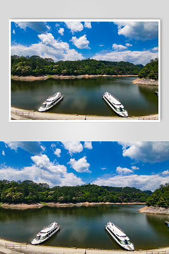 自然风光福建大金湖风光4A景区