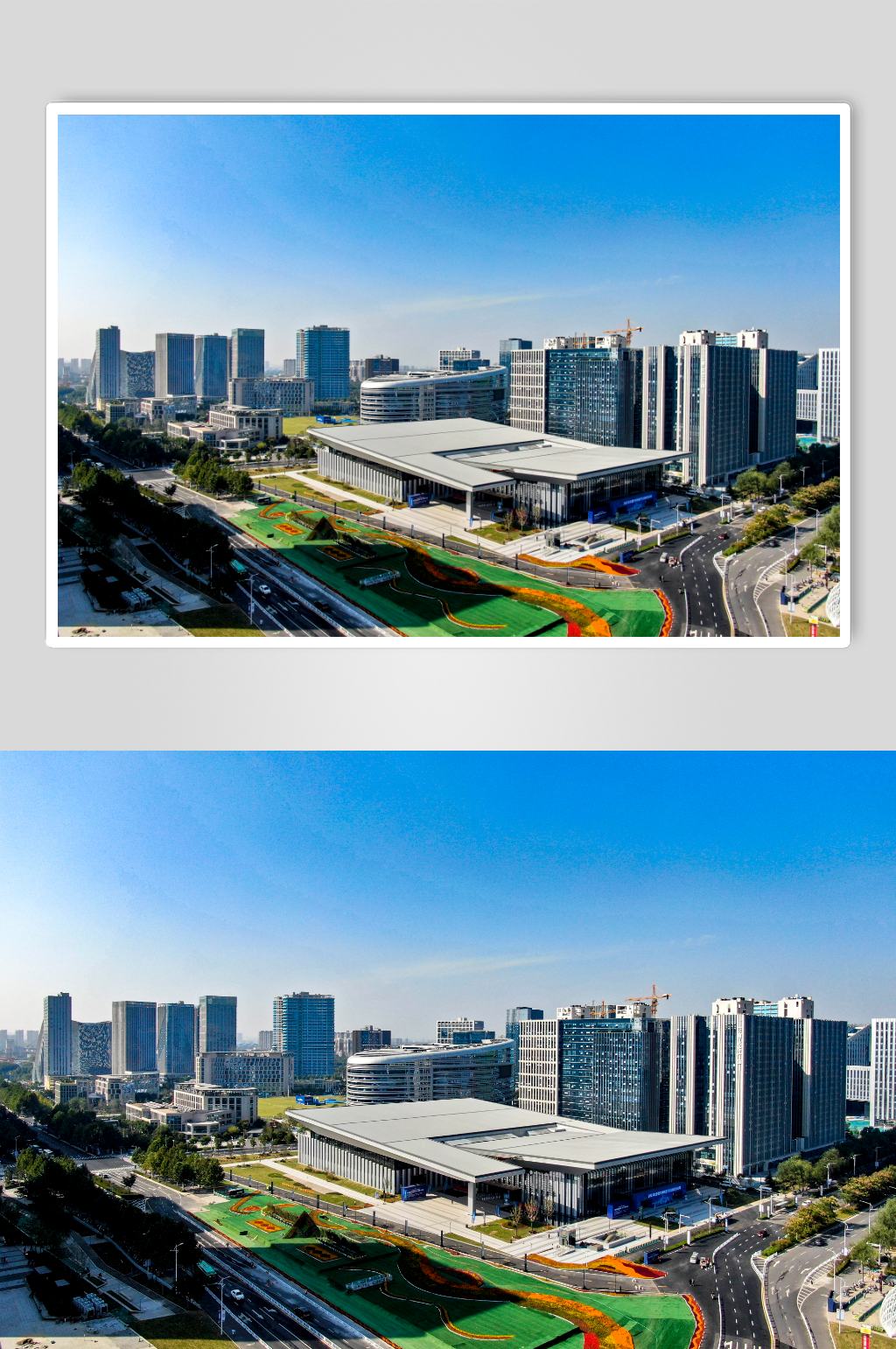 河南郑州城市风光航拍摄影图素材