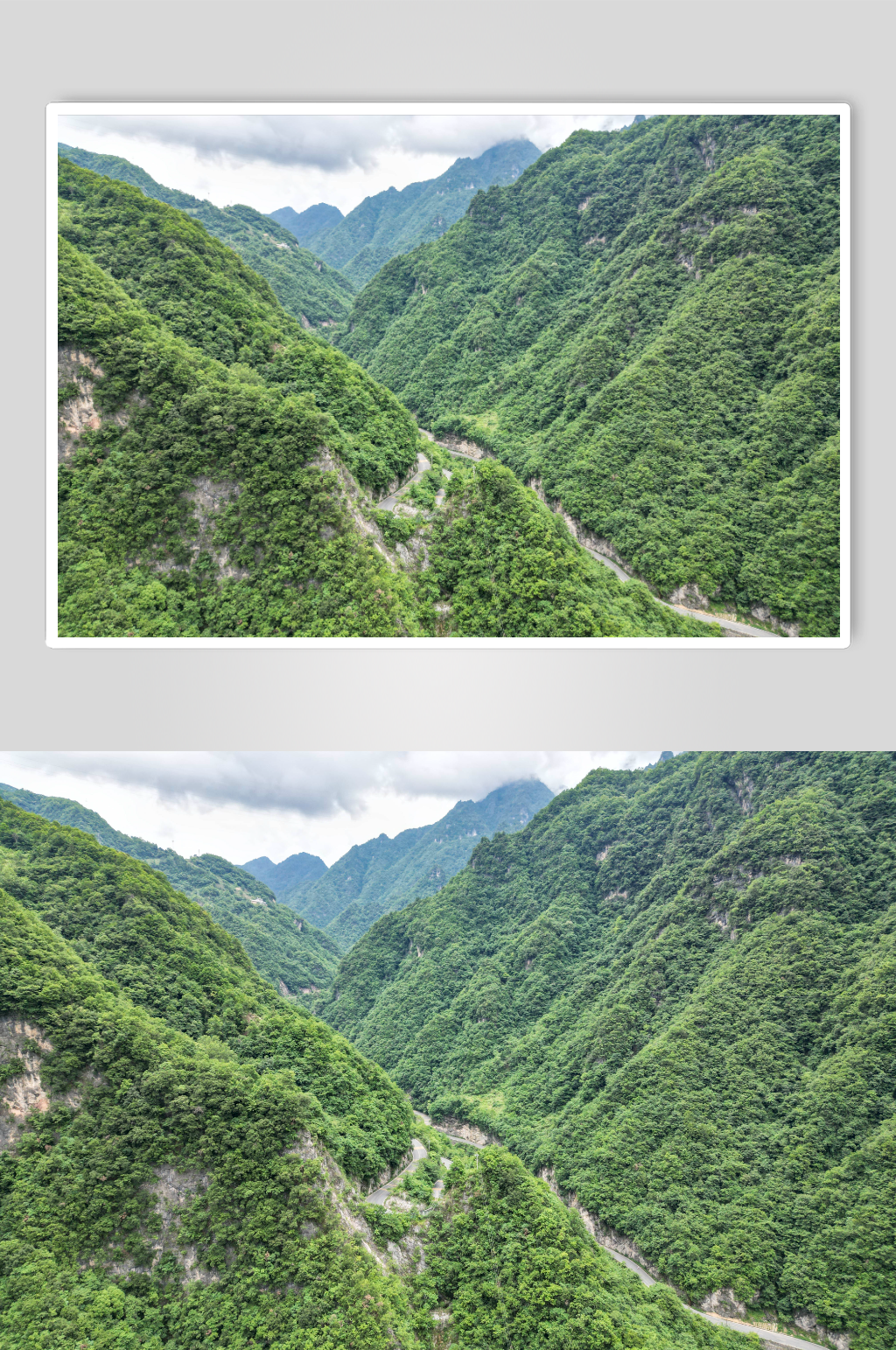 自然风光连绵起伏山川青山航拍摄影图素材