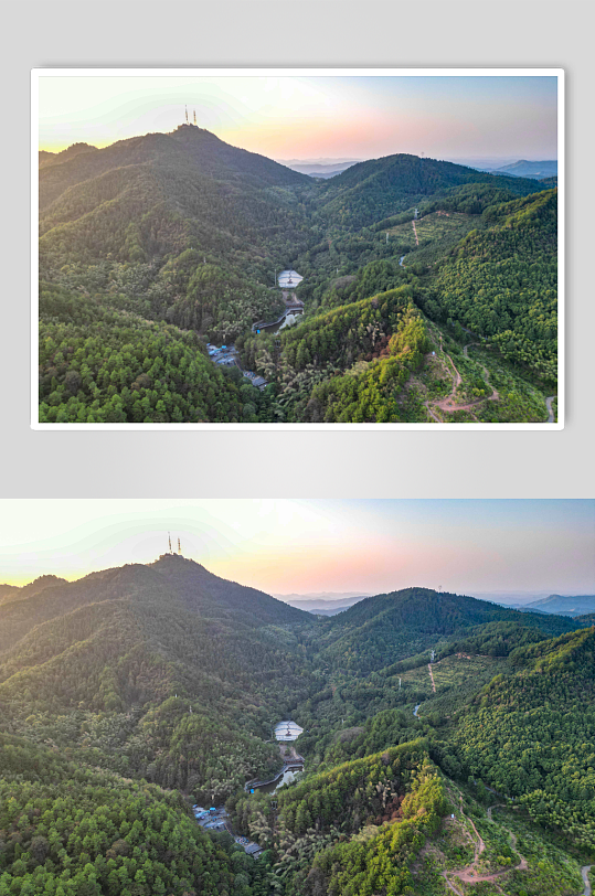 湖南中坡山国家森林公园航拍摄影图