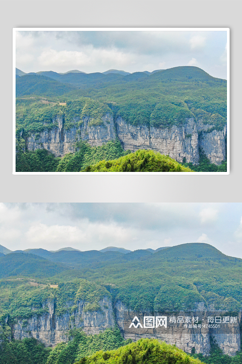 自然风光大自然奇山悬崖峭壁航拍摄影图素材