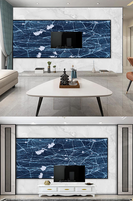 大理石纹爵士白大板背景墙-众图网