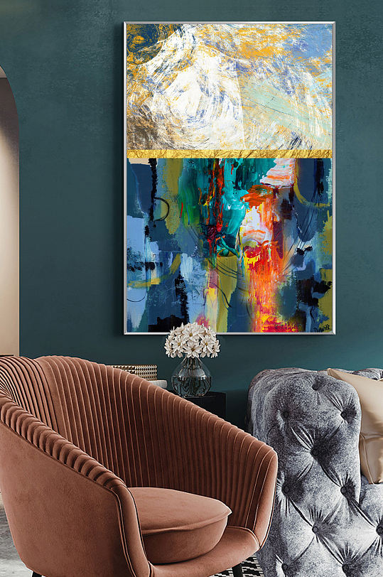 抽象艺术油画轻奢装饰画