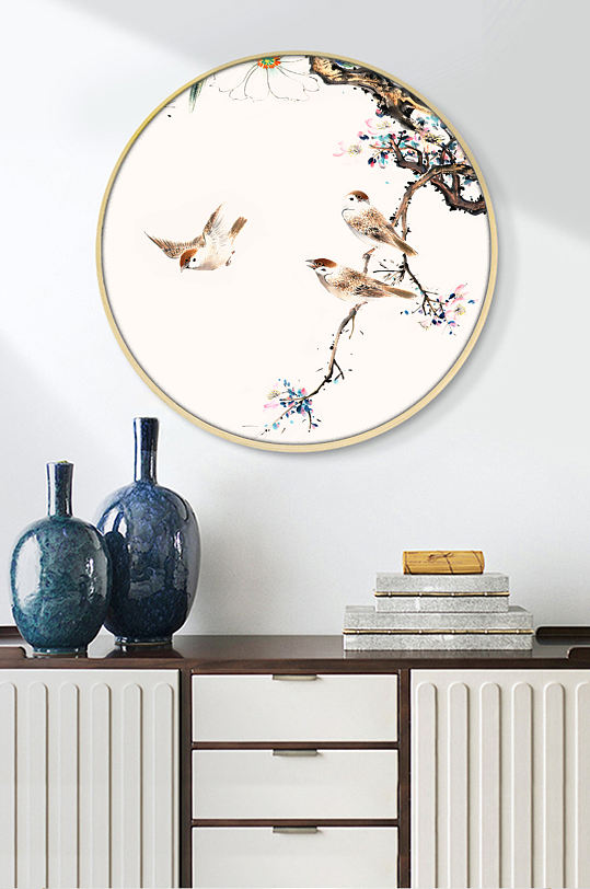 新中式工笔花鸟装饰画