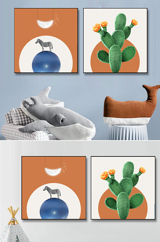 儿童简约装饰画图片-儿童简约装饰画设计素材-儿童简约装饰画模板下载