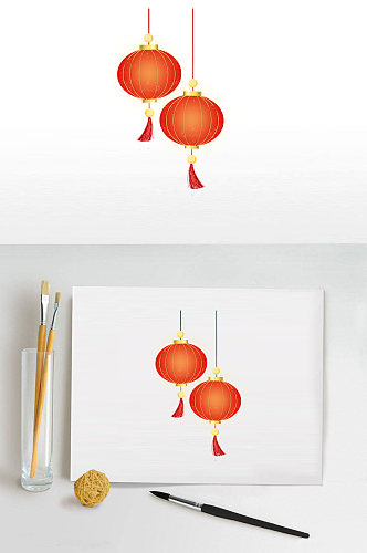 春节物料灯笼设计