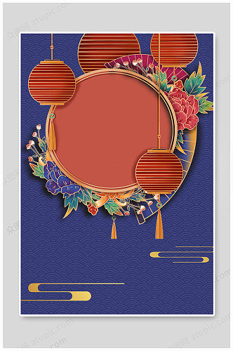 春节海报背景设计
