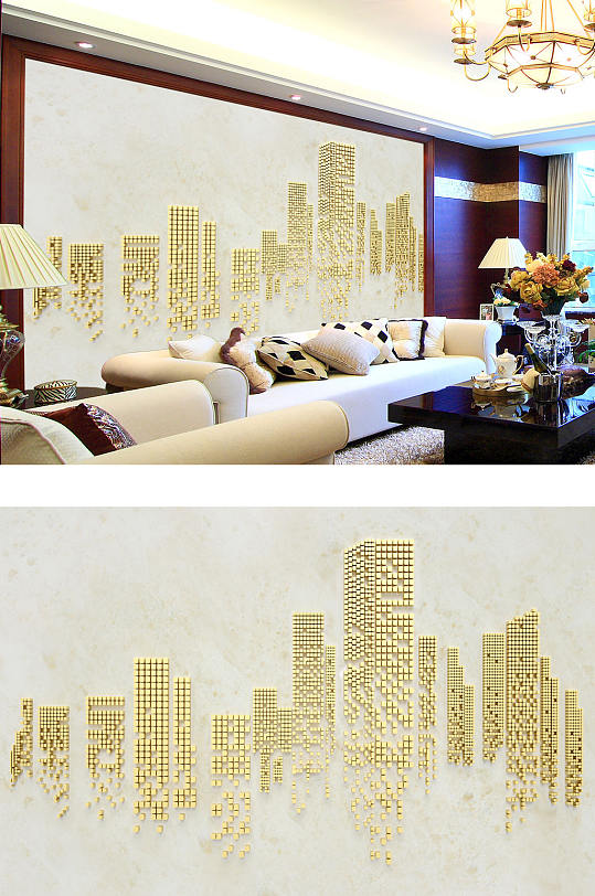 城市高楼大厦背景墙-众图网