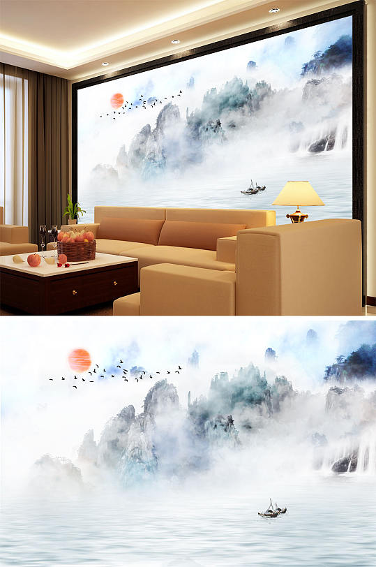 水墨画背景 高清水墨画背景素材模板 众图网