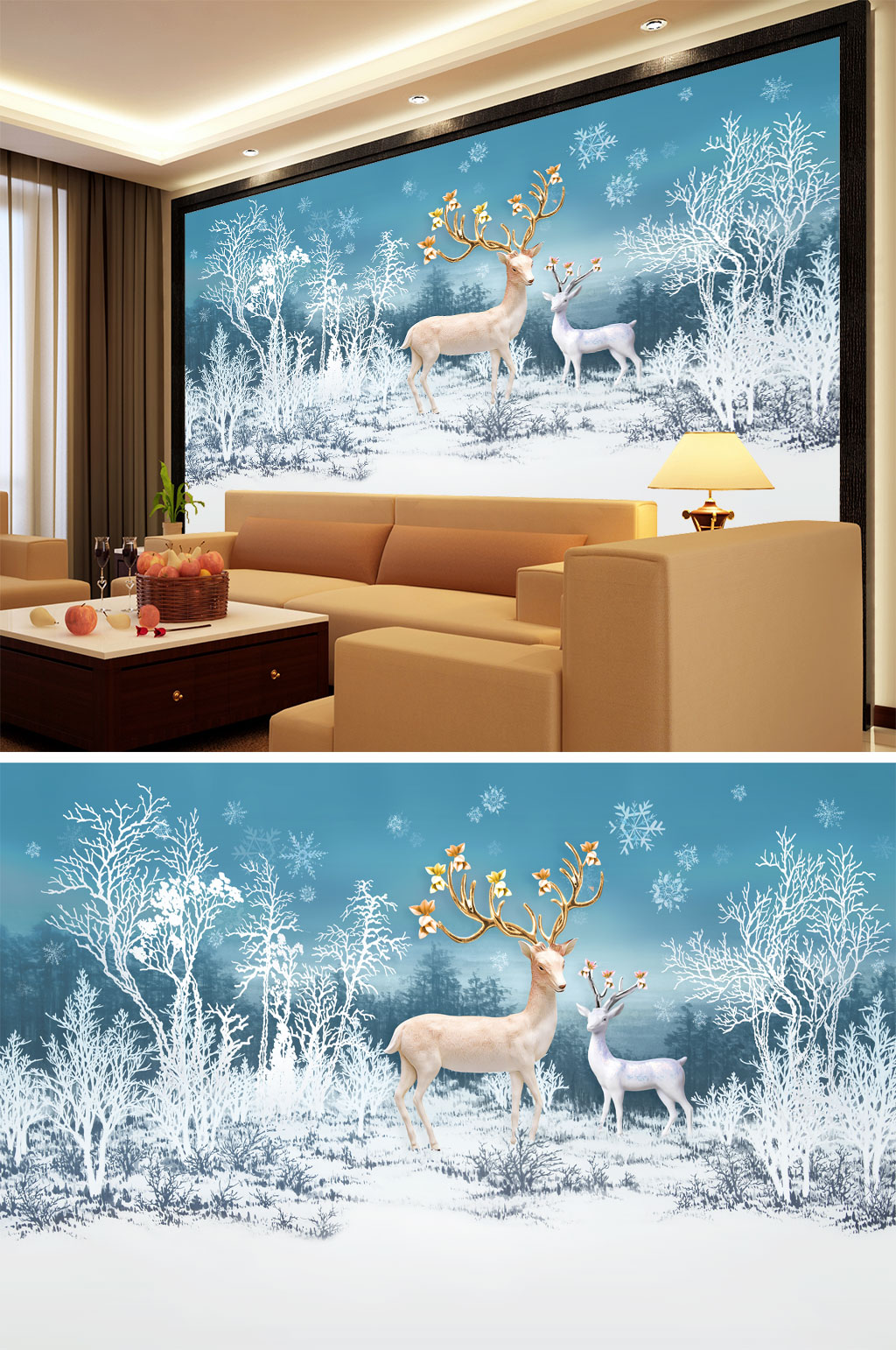 雪地背景-高清雪地背景素材模板-众图网