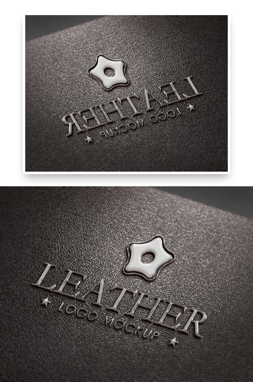 创意金属材质标志标识logo样机