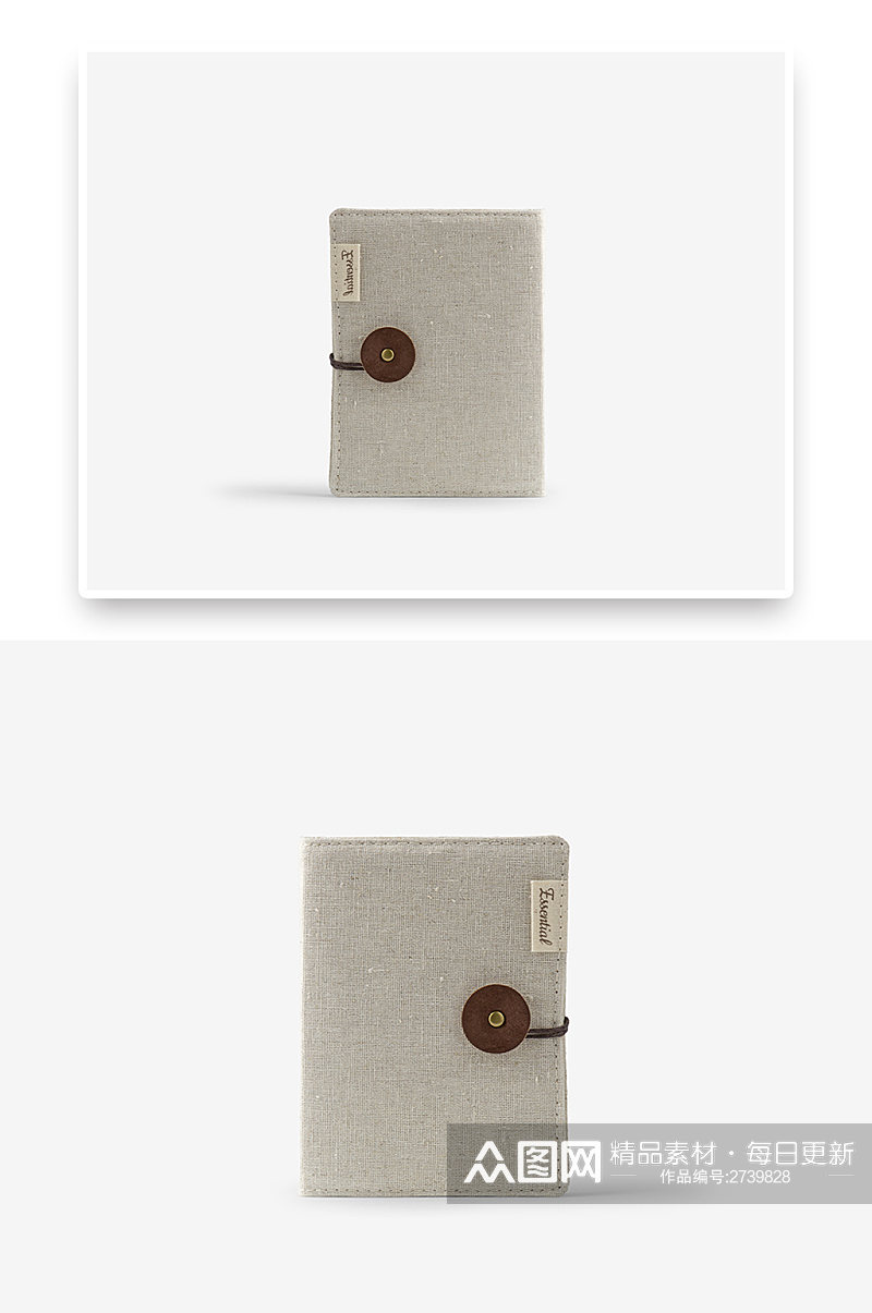 平面VI设计提案帆布袋钱包智能贴图样机素材