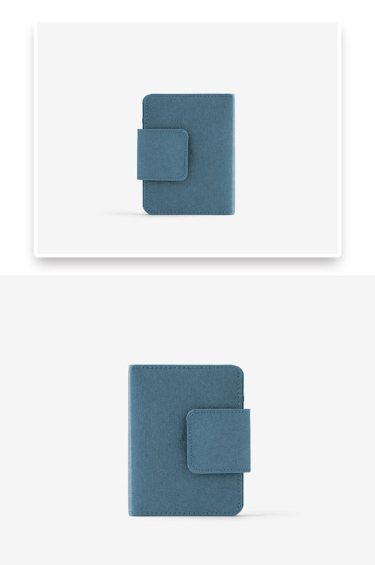 蓝色笔记本创意样机