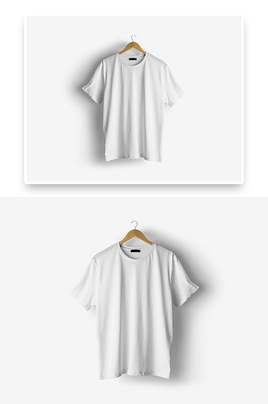 男士白色短袖样机
