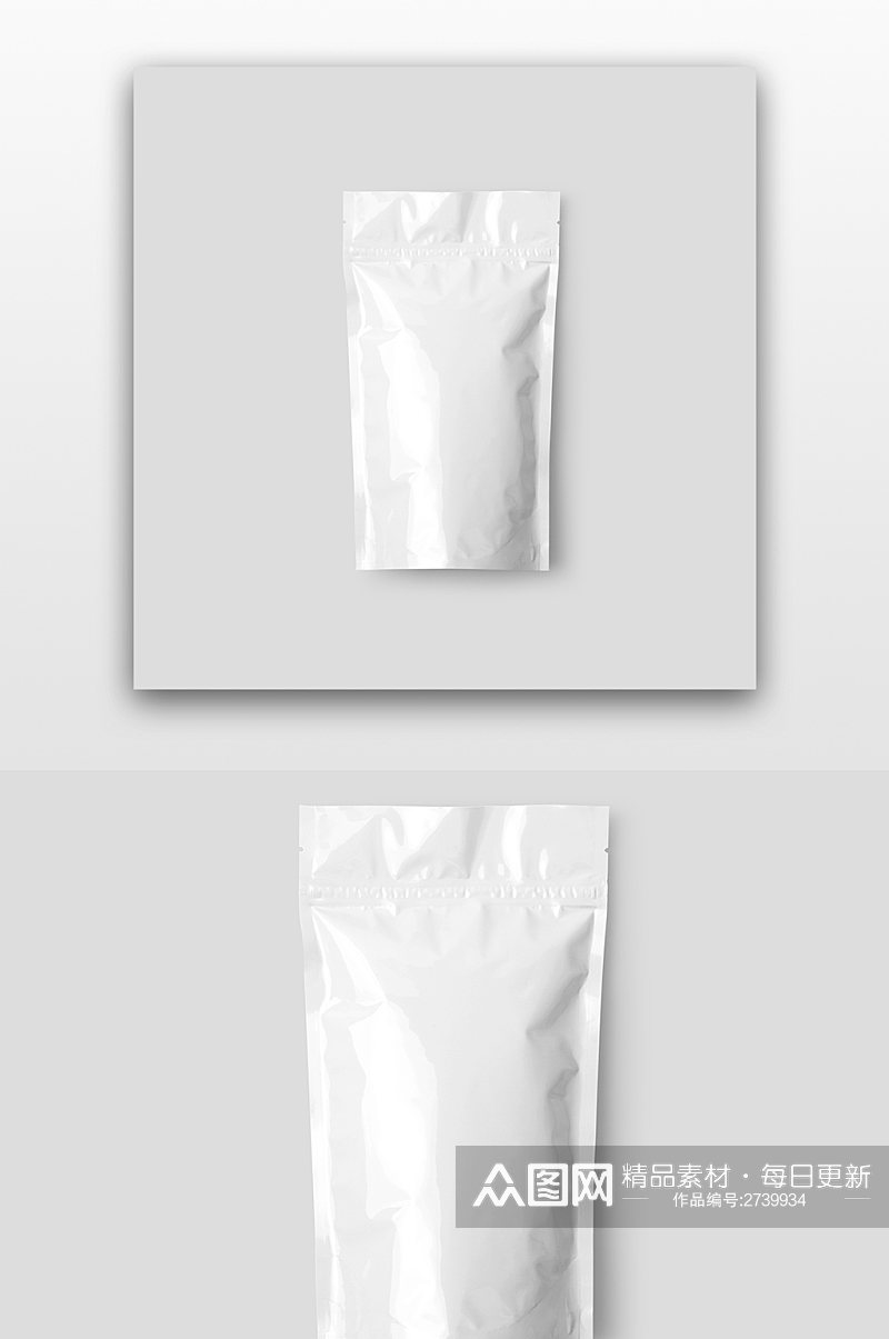 平面VI设计提案包装袋智能贴图样机素材