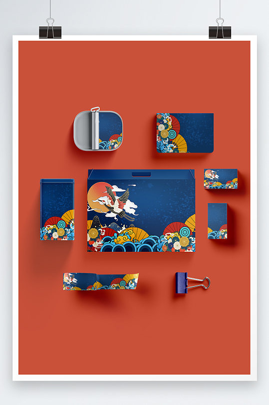 国潮文创产品海报插画图片-国潮文创产品海报插画素材下载-众图网