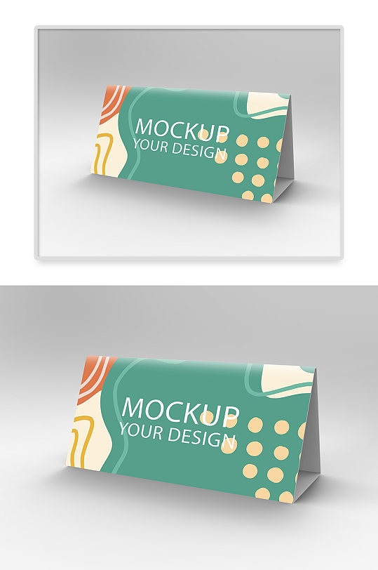 创意大气台卡效果图样机-众图网