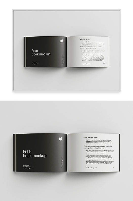 大气书籍画册封面效果图样机-众图网