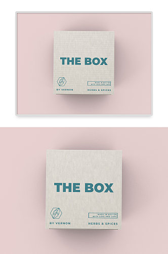 时尚纸箱纸盒包装样机