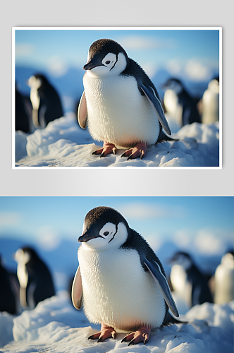 保护动物企鹅创意图片