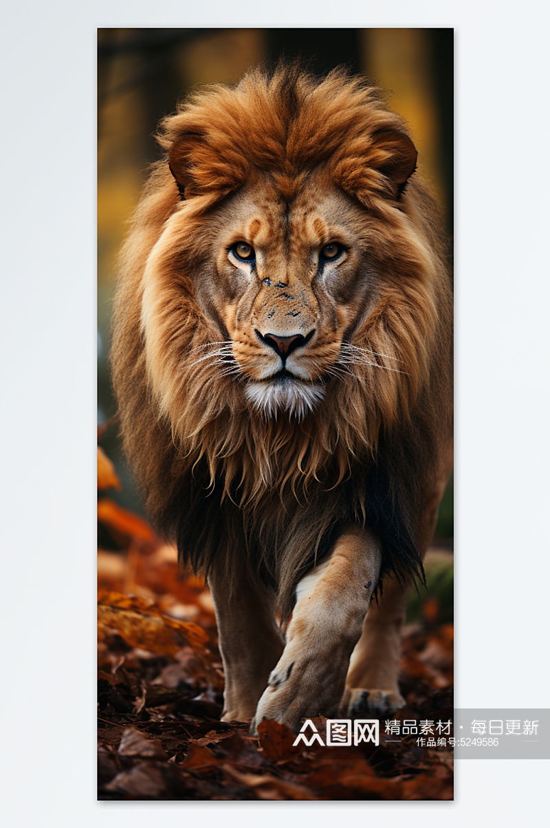 野外动物狮子创意图片素材