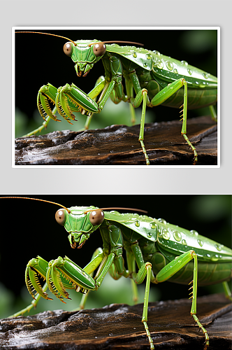 昆虫螳螂创意图片