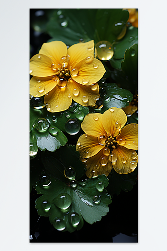 鲜艳花朵数字艺术图片