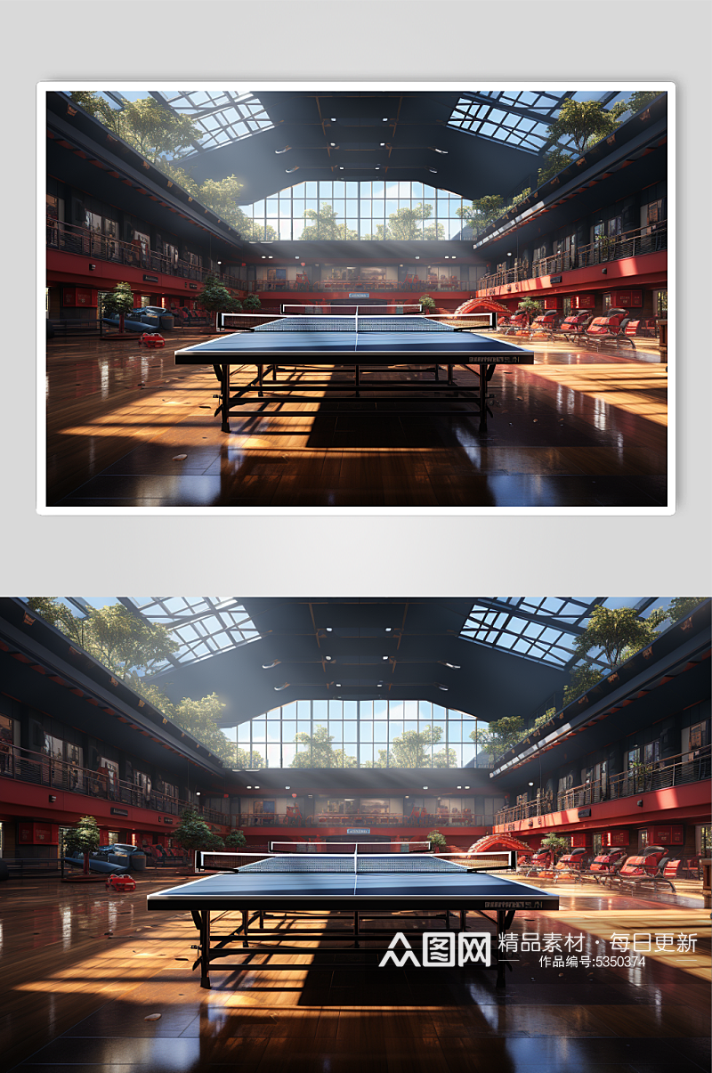 创意高清乒乓球馆摄影图素材