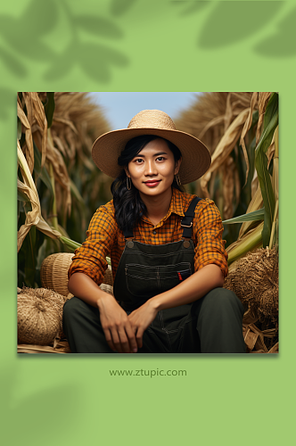 农民人物数字艺术图片