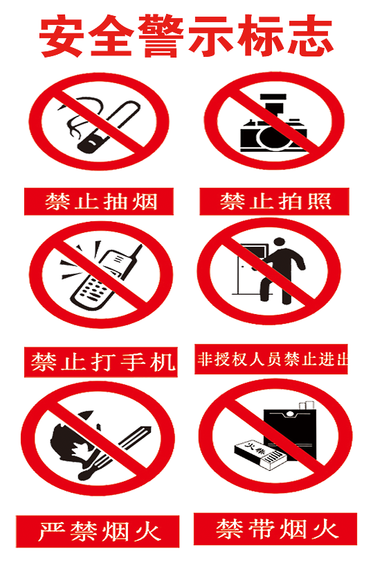 2021年最新原创安全警示标志禁止携带电子设备海报标识